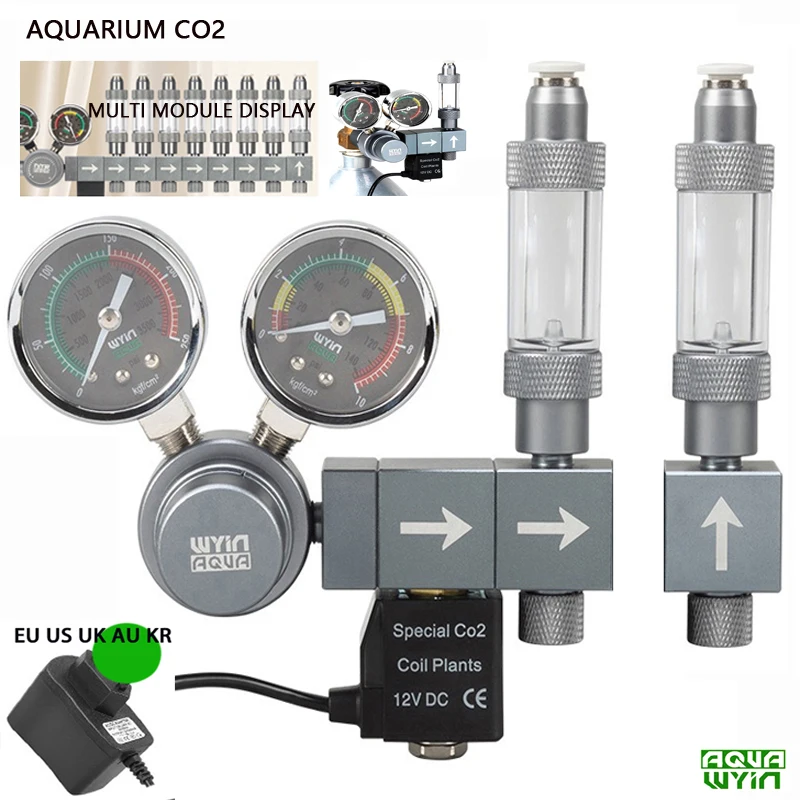 Planted Aquarium Fertilizer - Aquarium CO2 Regulator Dual Meter Solenoid