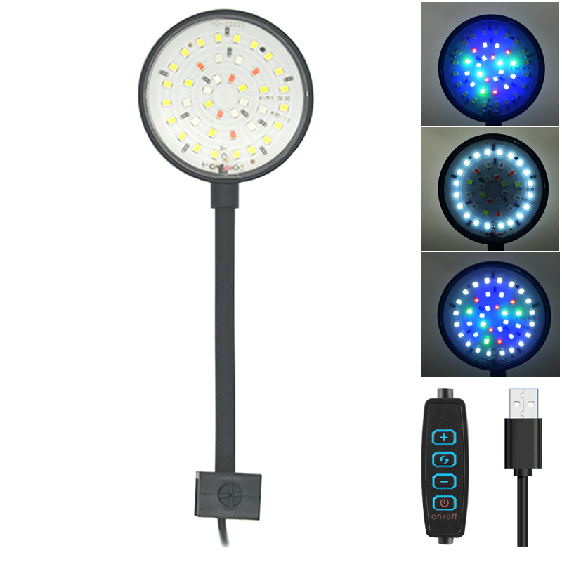 USB Aquarium LED Lamp Fish Tan - Aquarium Plant Growth Light ulasan dan harga
