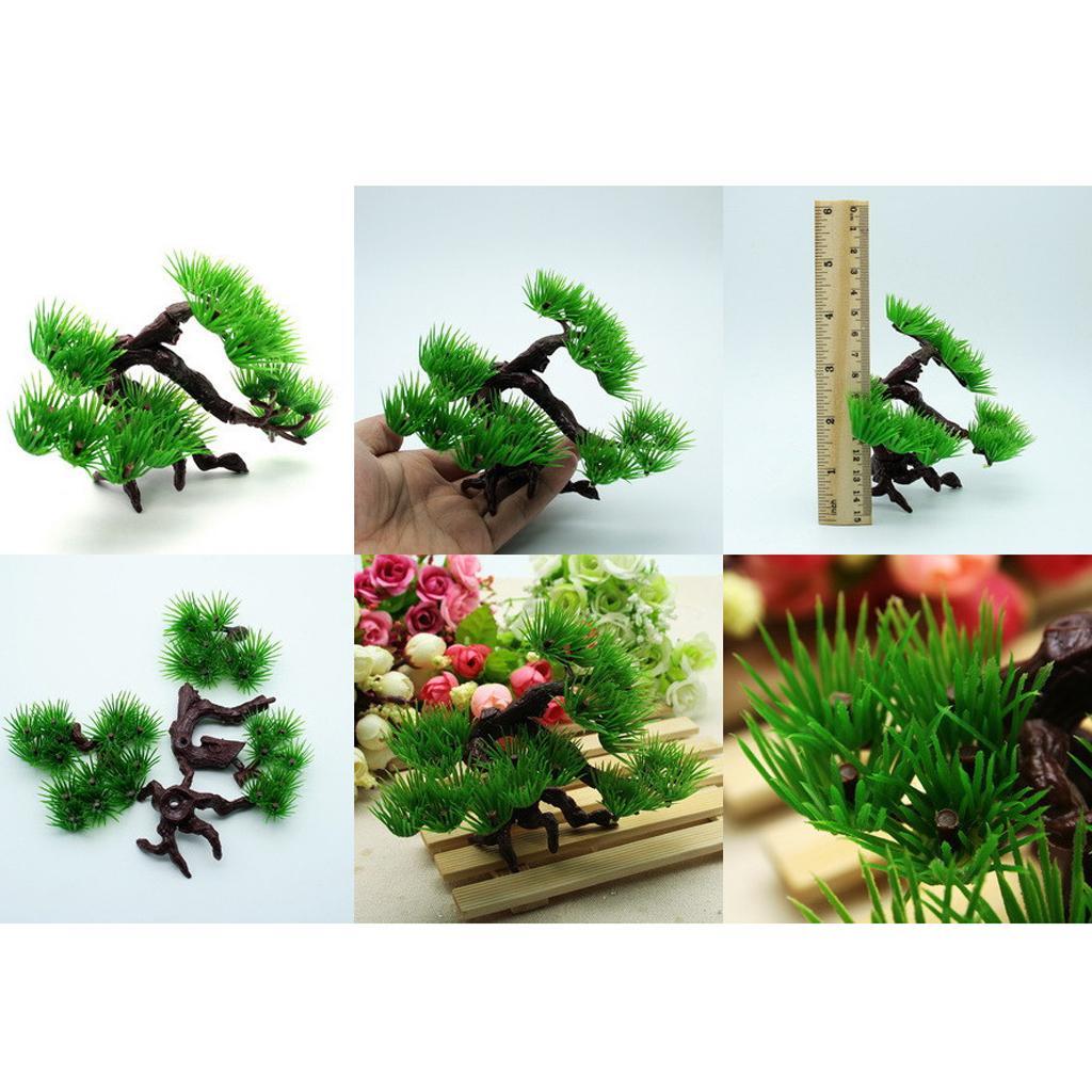 Artificial Pine Tree Plastic P - Aquarium Planted Tree ulasan dan harga
