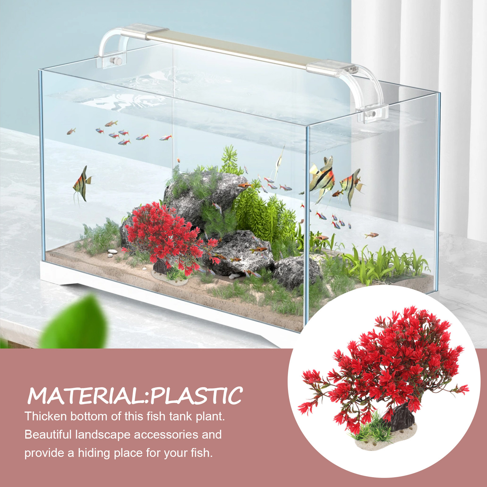 Artificial Fish Tank Small Tre - Aquarium Planted Tree ulasan dan harga