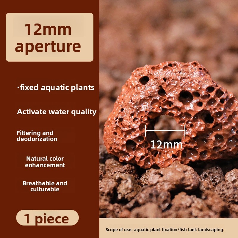 Red Lava Rock Planting Ring –  - Planted Aquarium Carpet Plant ulasan dan harga