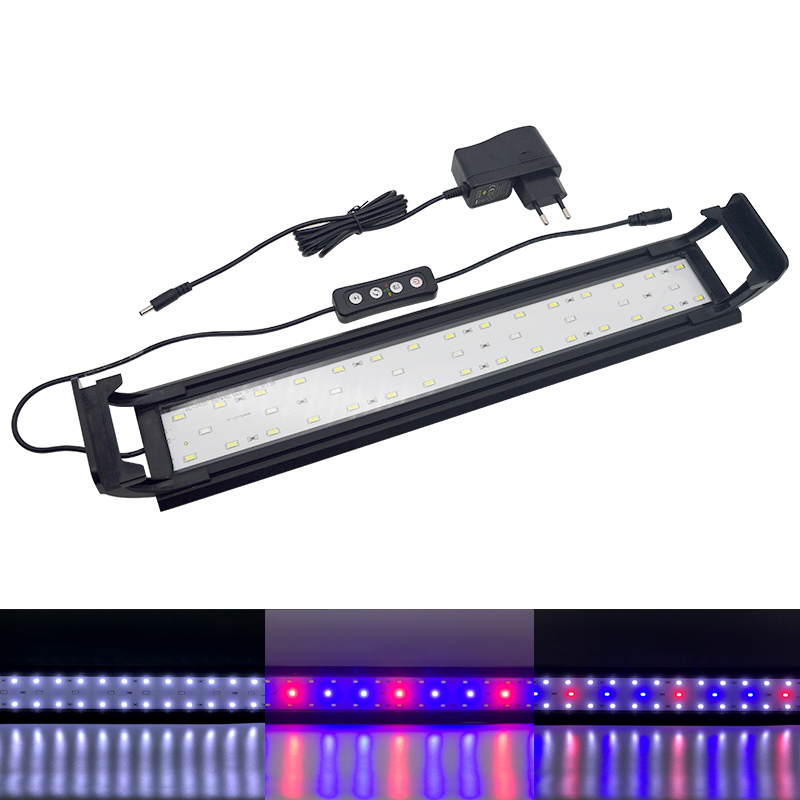 Aquarium LED Light for 16-64CM - Aquarium Plant Growth Light ulasan dan harga