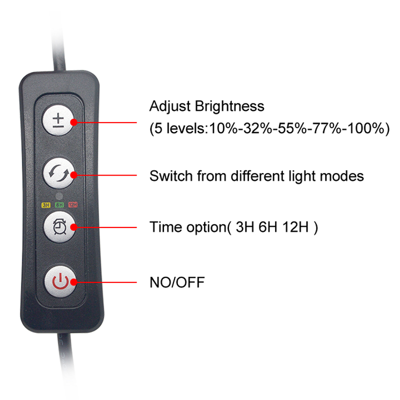 Aquarium LED Light for 16-64CM - Aquarium Plant Growth Light ulasan dan harga