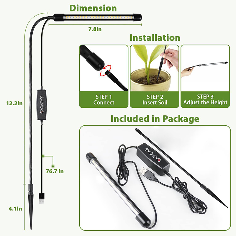 LED USB 5V Grow Lamp Full Spec - Aquarium Plant Root Tabs ulasan dan harga