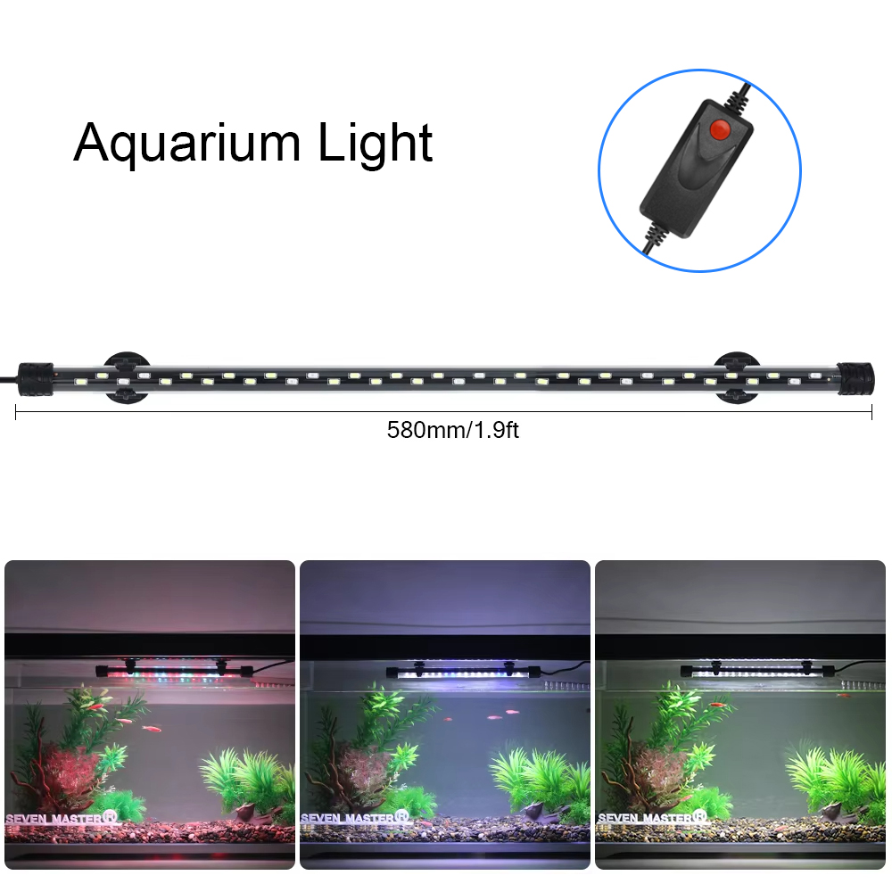58CM  Aquarium Light LED Plant - Aquarium Plant Growth Light ulasan dan harga