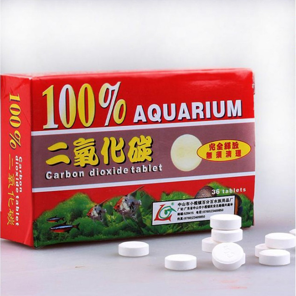 36pcs/Box CO2 Tablet Carbon Di - Planted Aquarium Fertilizer ulasan dan harga