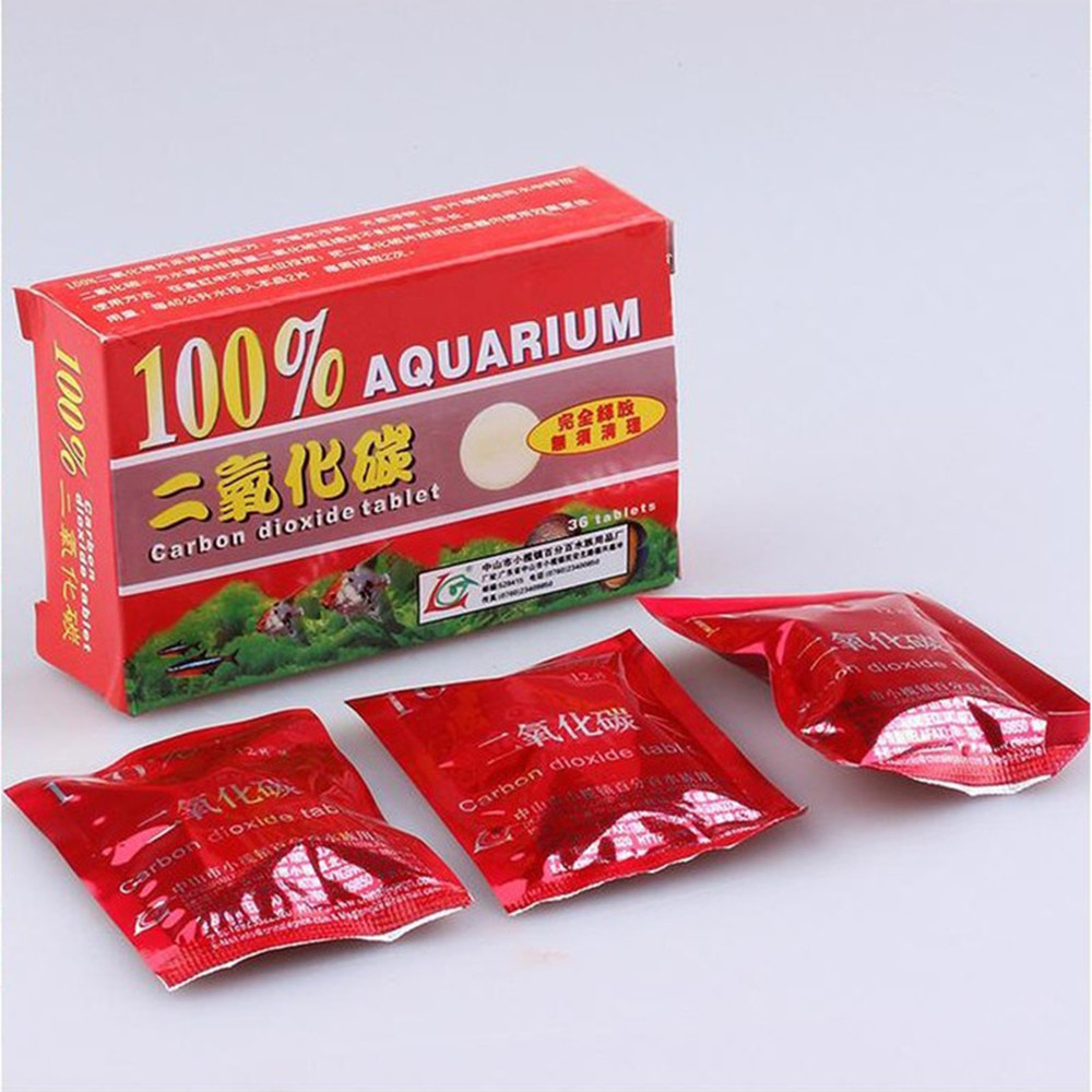 36pcs/Box CO2 Tablet Carbon Di - Planted Aquarium Fertilizer ulasan dan harga
