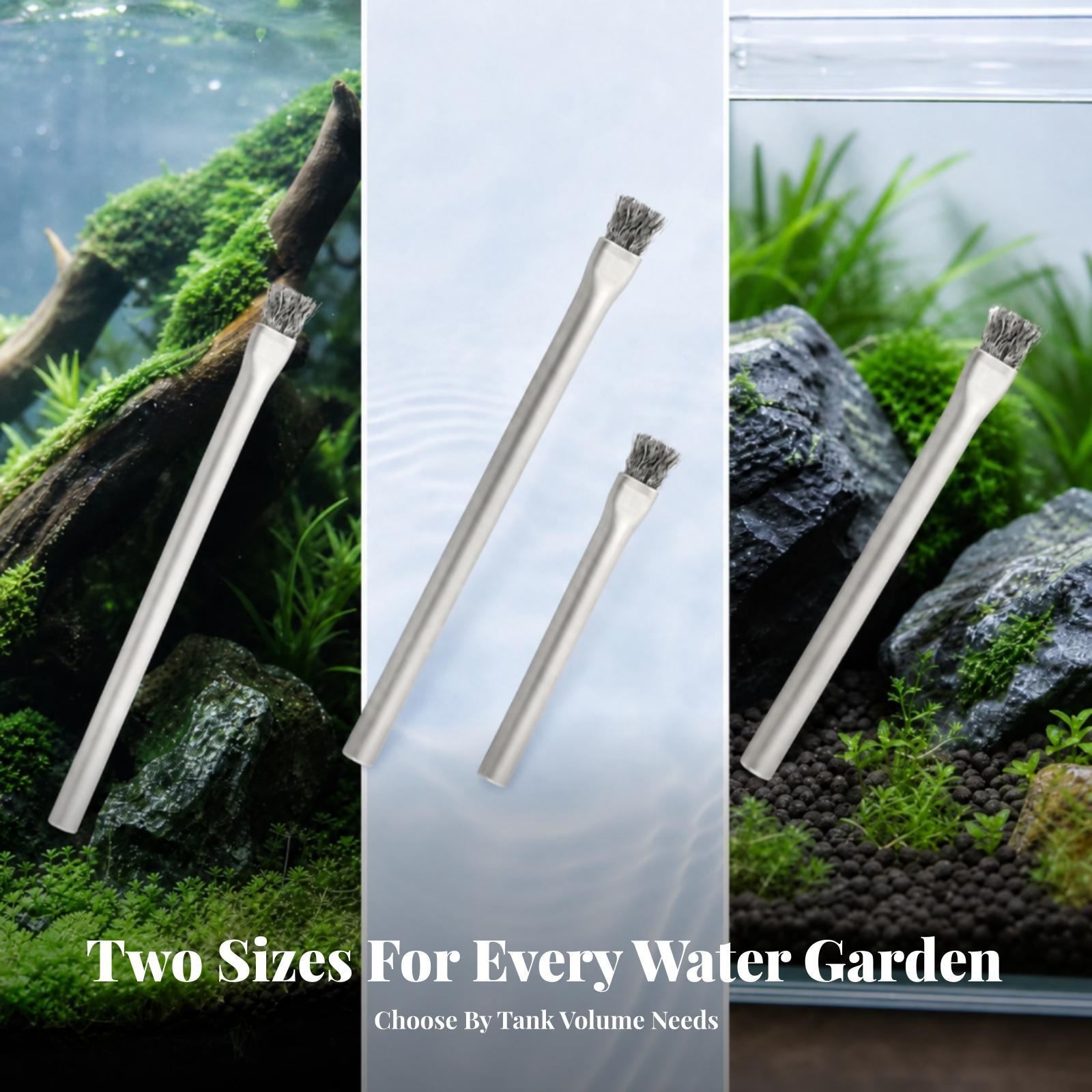 Fish Tank Algae Brush Stainles - Planted Aquarium Algae ulasan dan harga
