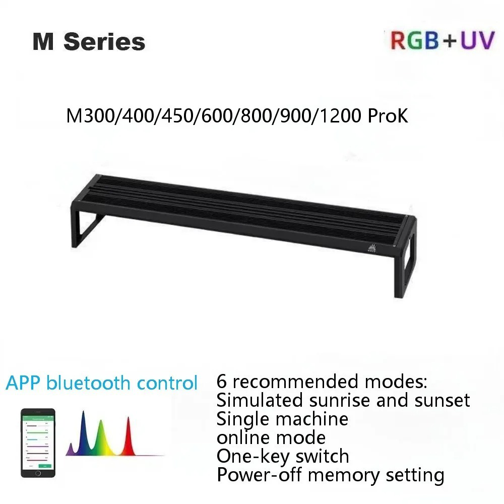 Week Aqua M Series RGB+UV Wate - Aquarium Plant Growth Light ulasan dan harga