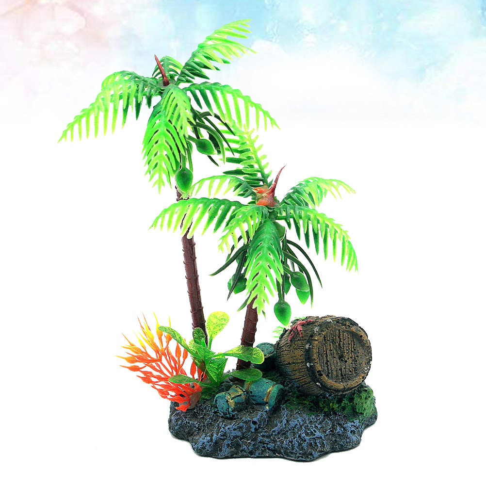 Simulative Coconut Trees Brigh - Aquarium Planted Tree ulasan dan harga